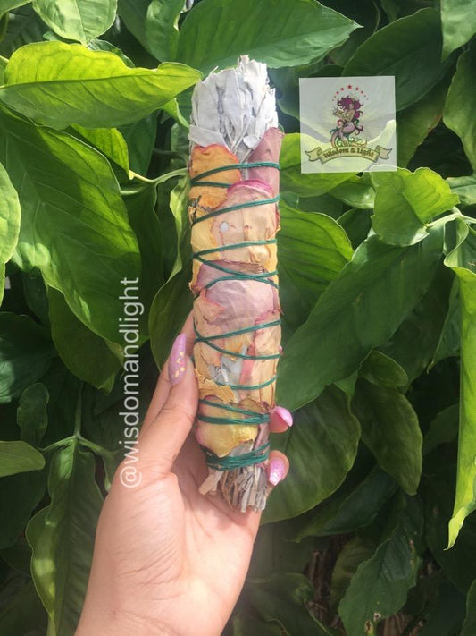 Cali White Sage + Rose Petals Smudge